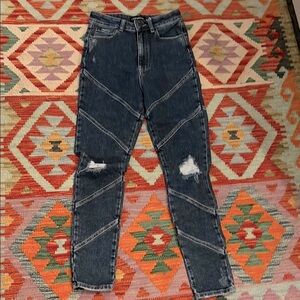 Retrofete Distressed Denim Jeans NWT